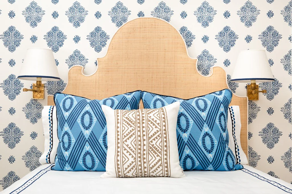 Charleston Headboard in Natural Raffia