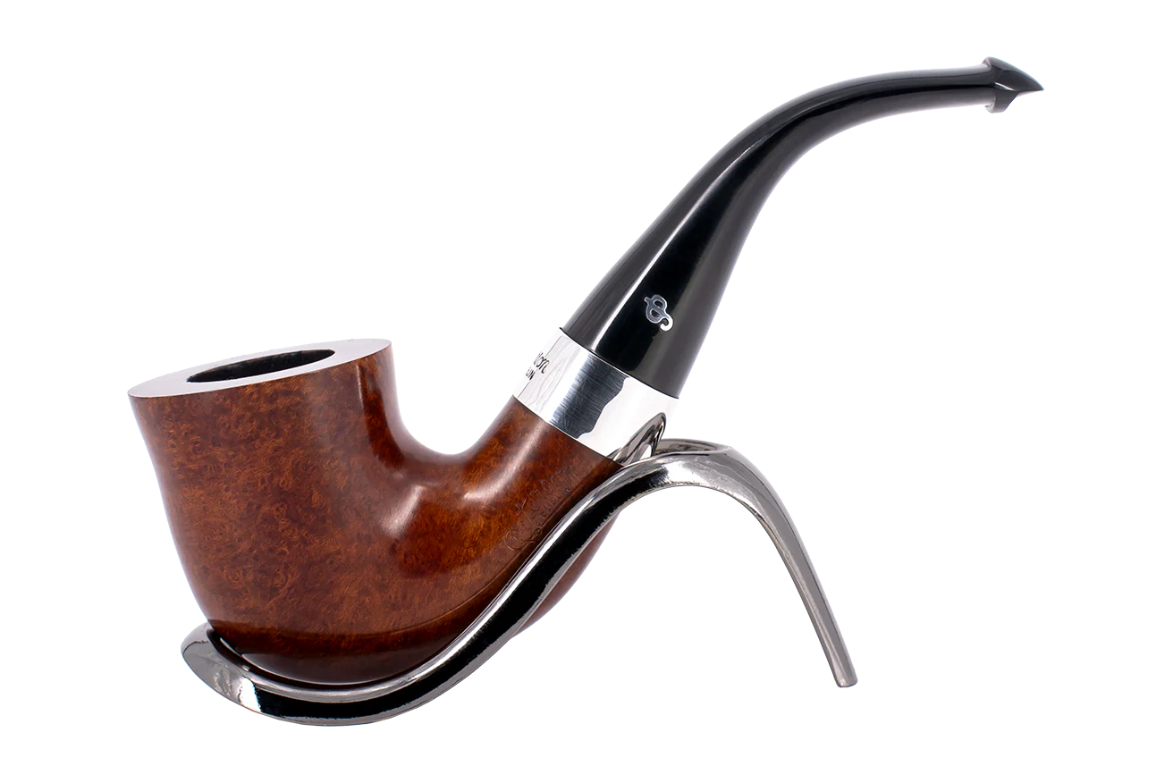 Peterson of Dublin Kildare Silver Mounted Briar Smoking Pipe - Shape No.05