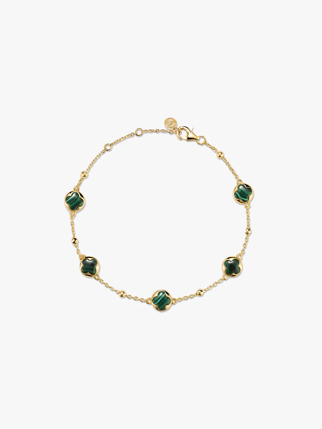 Clover Malachite Bracelet