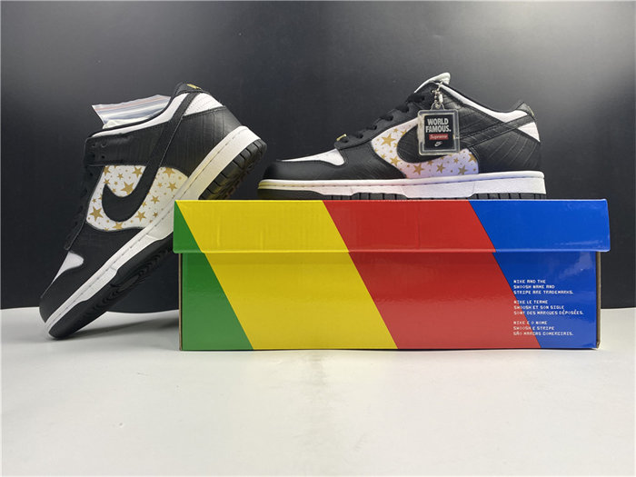 NK SB Dunk Low Supreme Stars Black DH3228-102