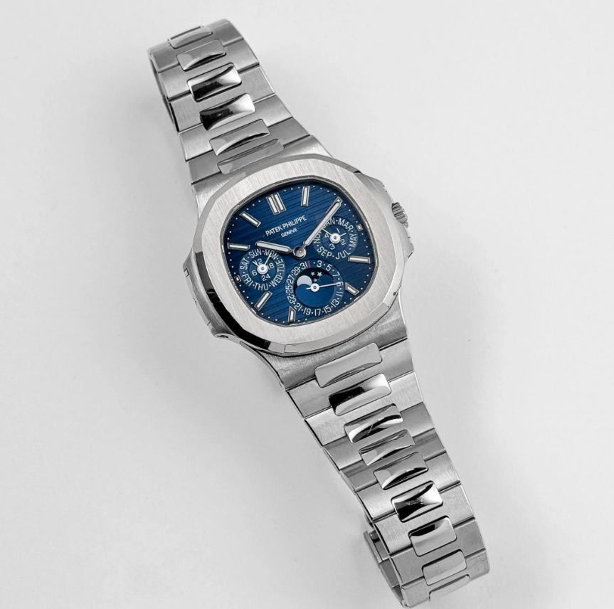 Patek Philippe Nautilus 5740/1G-001 Perpetual Calendar Moon Phases White Gold (2023)
