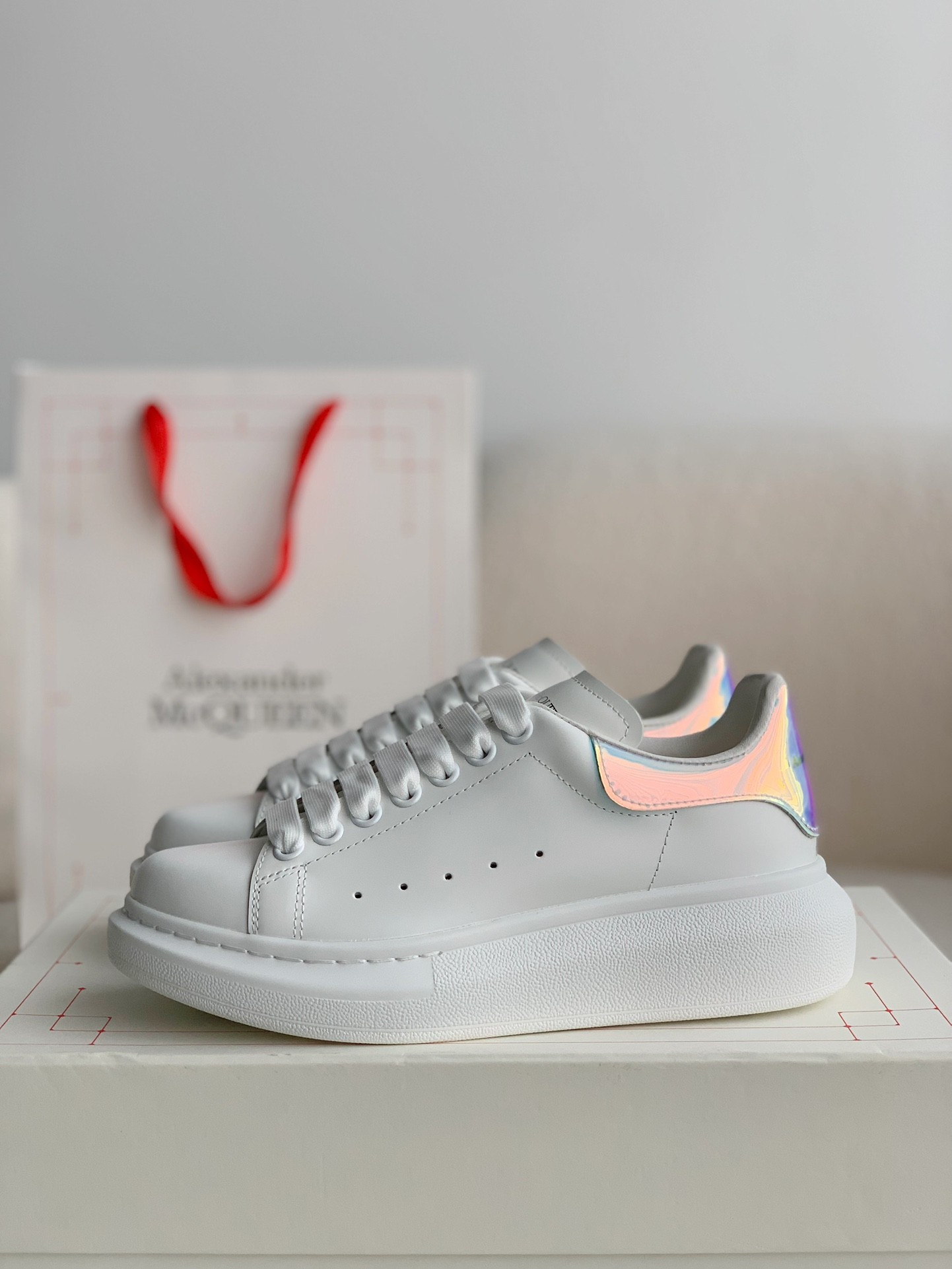 Alexander McQ MQ Dark grey velvet tail Sneakers