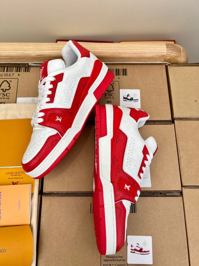 LV  ’54’ Trainer Red White Sneaker