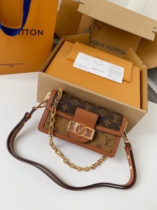 LV DAUPHINE EAST WEST handbag M46757, size: 21*12*5cm