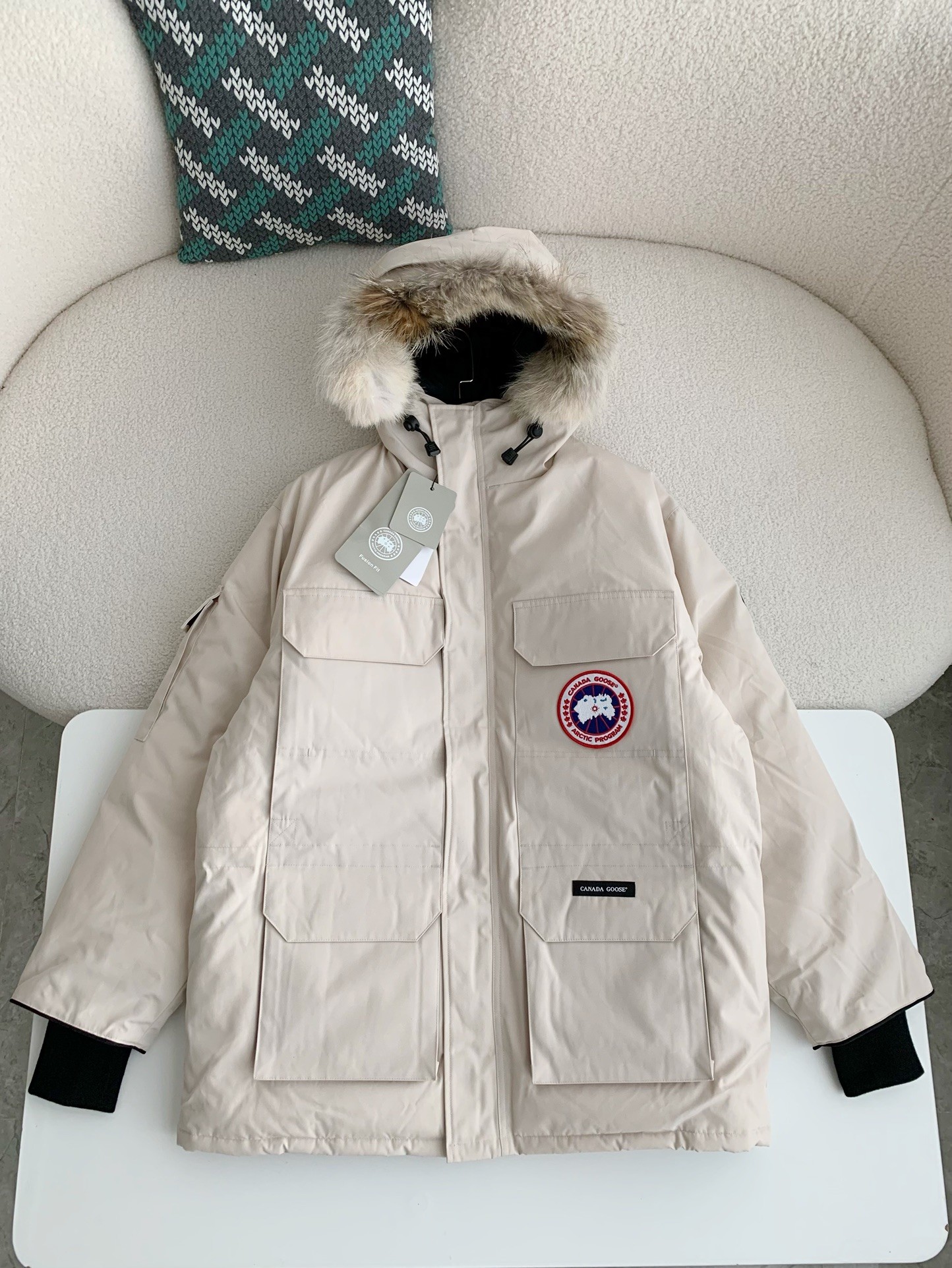 Canada G Classic expedition pure color winter hardhat Parker coat down jacket
