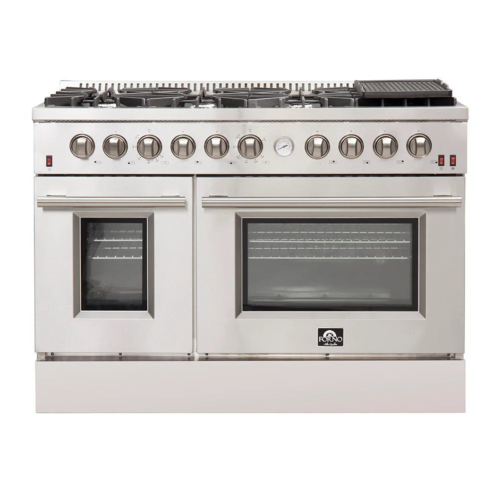 Forno?Alta Qualita 48" Gas Range in Stainless Steel Manual Ignition