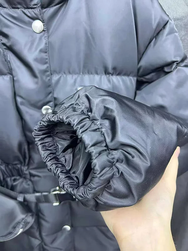 Ant waist hooded down jacket WT-813067