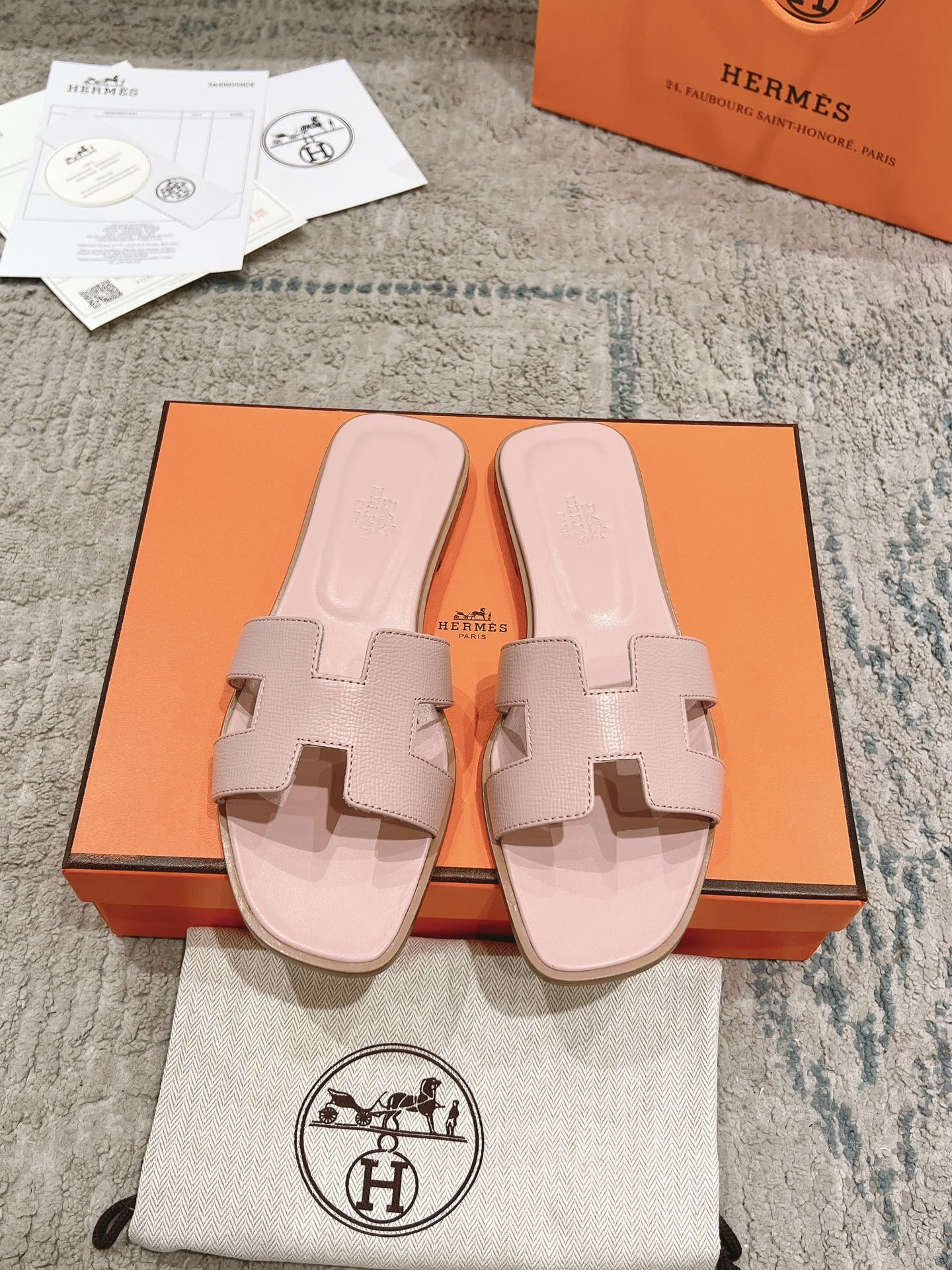 Fashion Leather Pink Sandals With Open Toe LX-872098