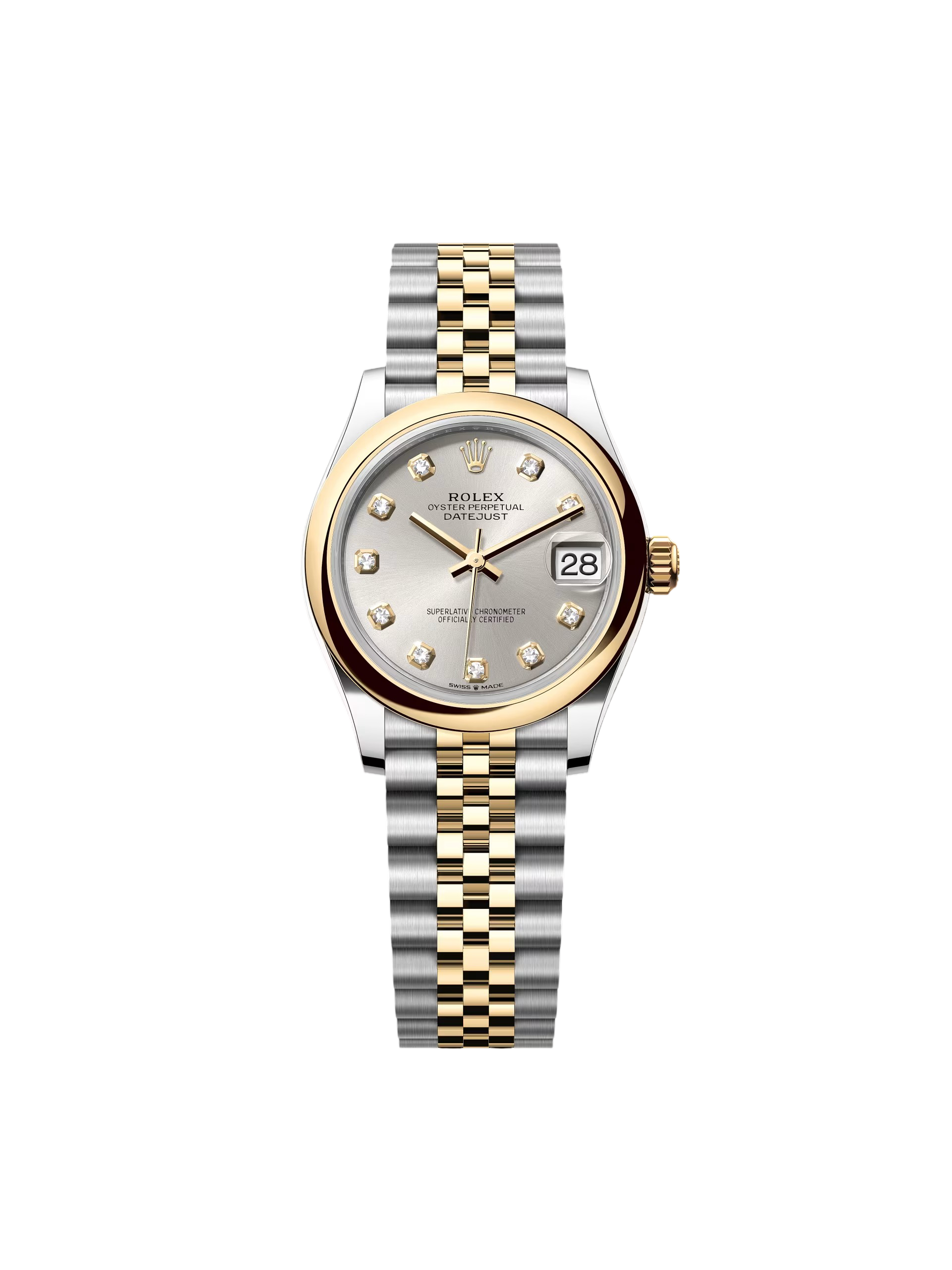 Rolex Datejust m278243-0019/0020 31mm Silver Dial Yellow Rolesor Oyster Watch