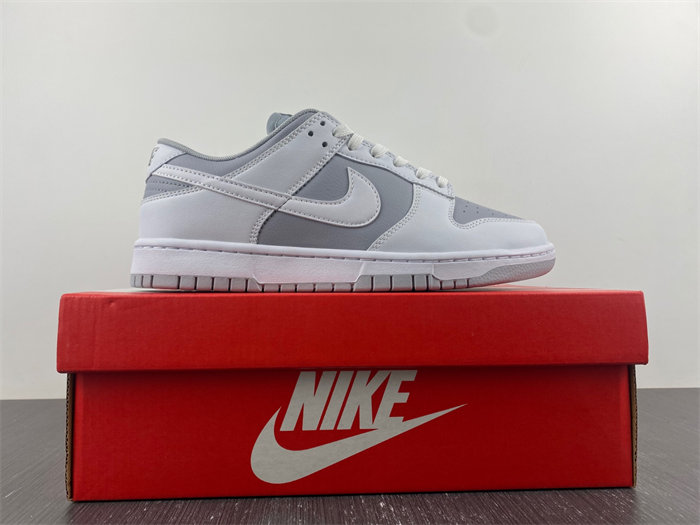 NK Dunk Low Retro White Grey  DJ6188-003
