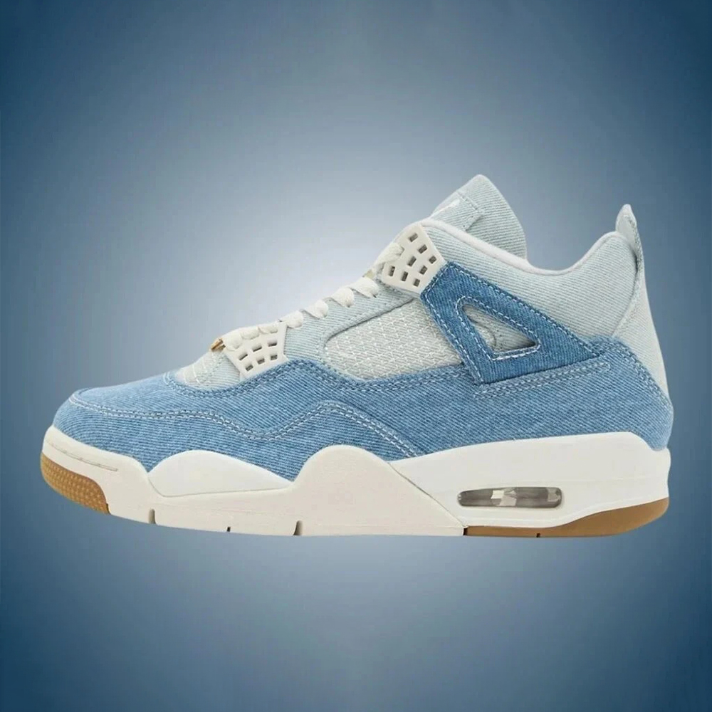 NK Air Wmns Jordan 4 Retro TEX ‘Worn Blue Denim’