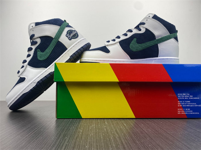 NK Dunk High Sports Specialties White Navy DH0953-400
