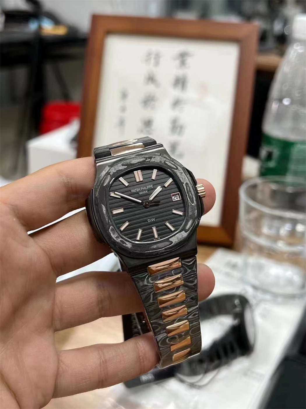 DIW Patek Nautilus 5711 Replica | Carbon & Rose Gold Super Clone