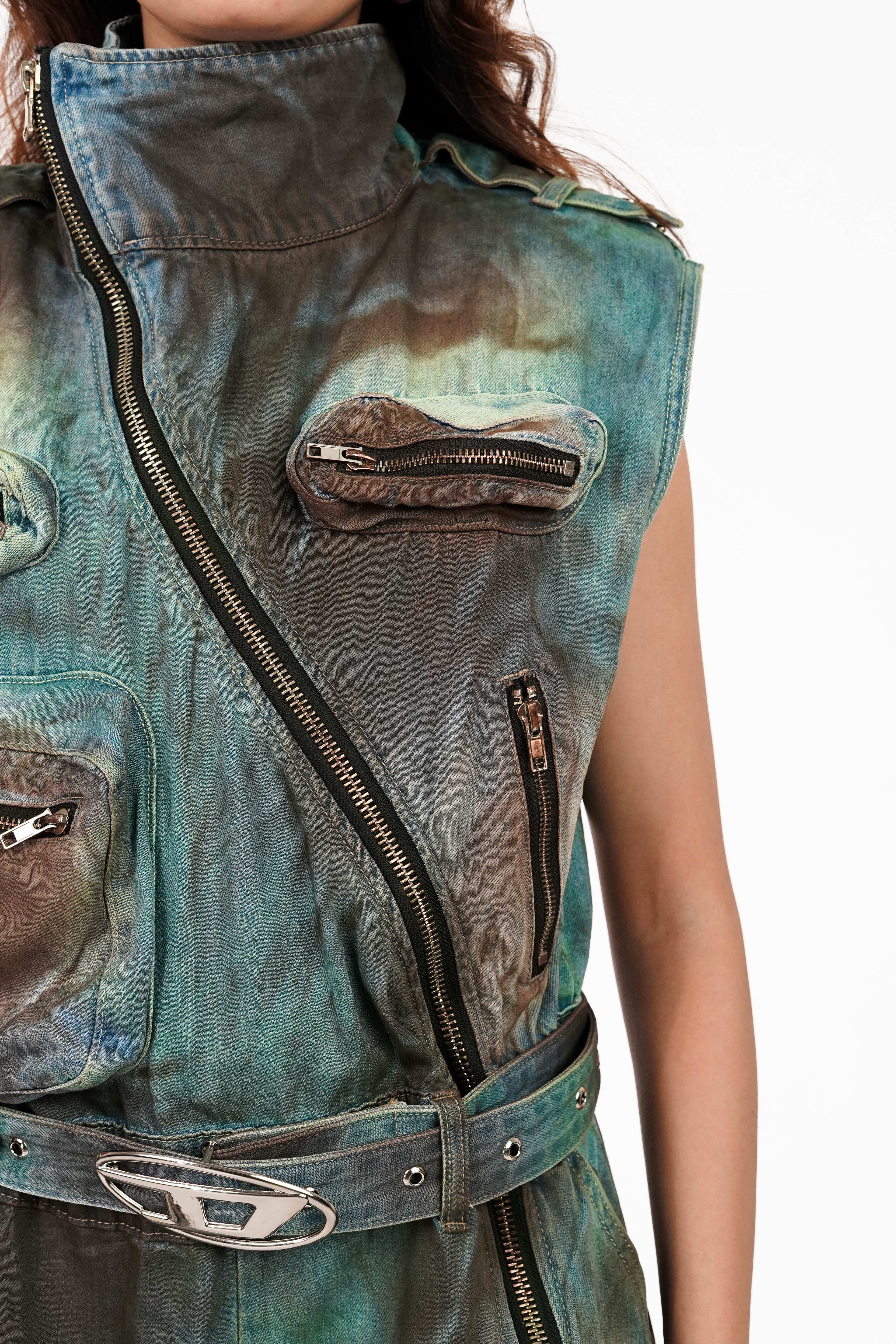 Dirtwashed Denim Romper