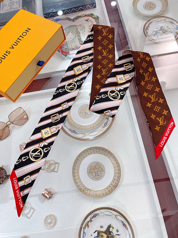 120x8cm Classical Alphabest Handbag Ribbon Scarf Neck Bow WJ-987051