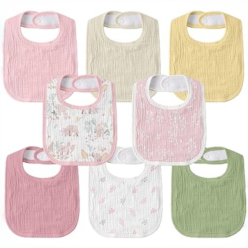 CLOUDBABY-BIB BABY Muslin Drool Bibs for Boys Girls