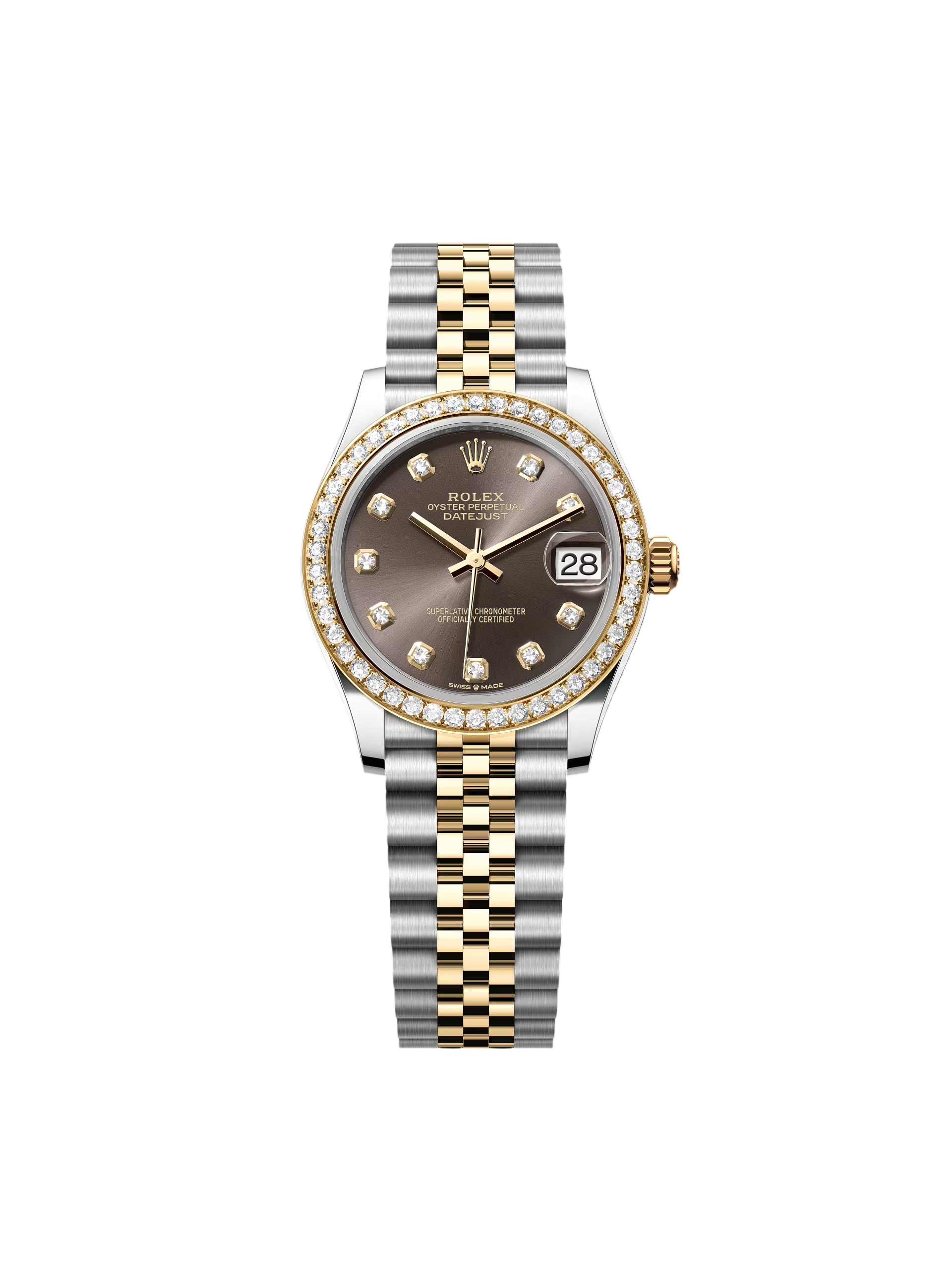 Rolex Datejust m278383RBR-0021/0022 31mm Dark Grey Dial Oyster Bracelet