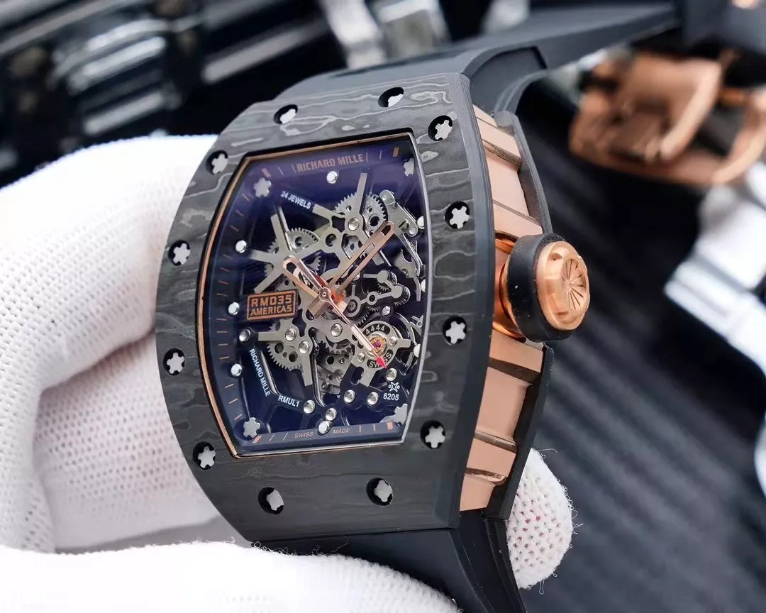 RM 35-02 Black Rose Gold 42mm