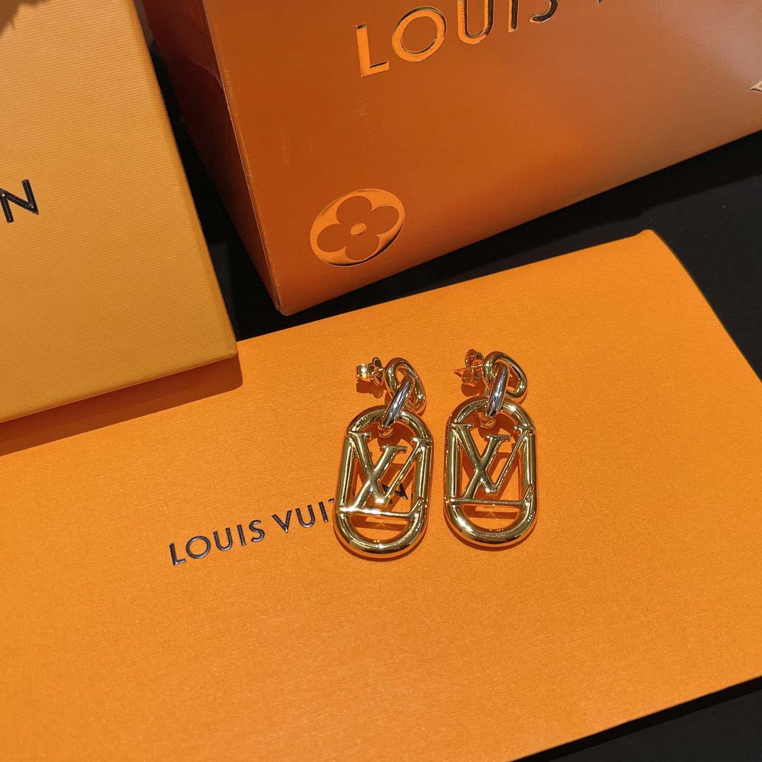 Gold Letters Earrings VVED-9110102
