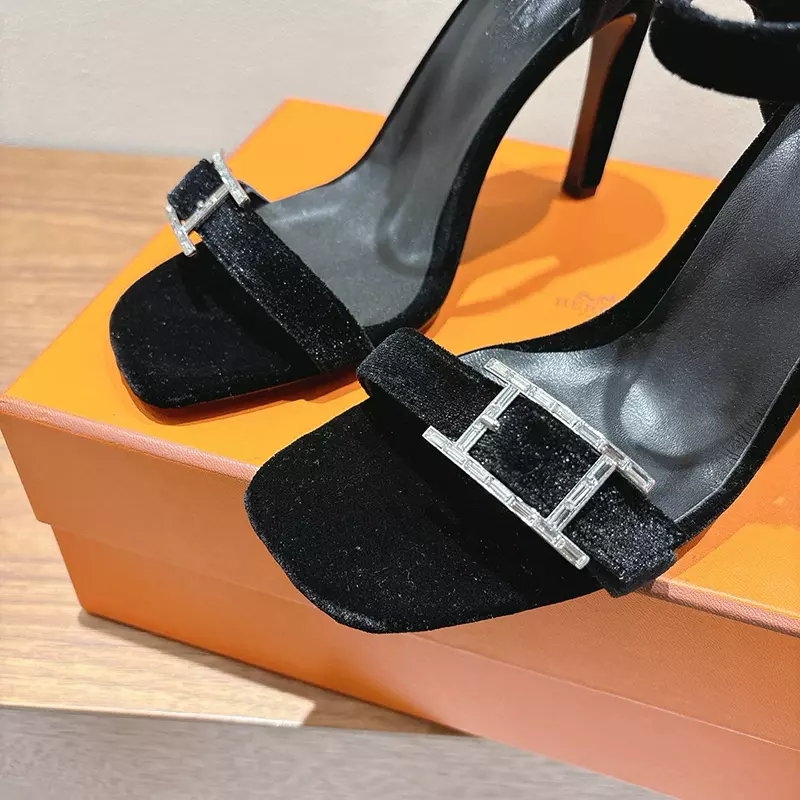 Fashion High Quality Real Leather High Heel Sandals LX-872317