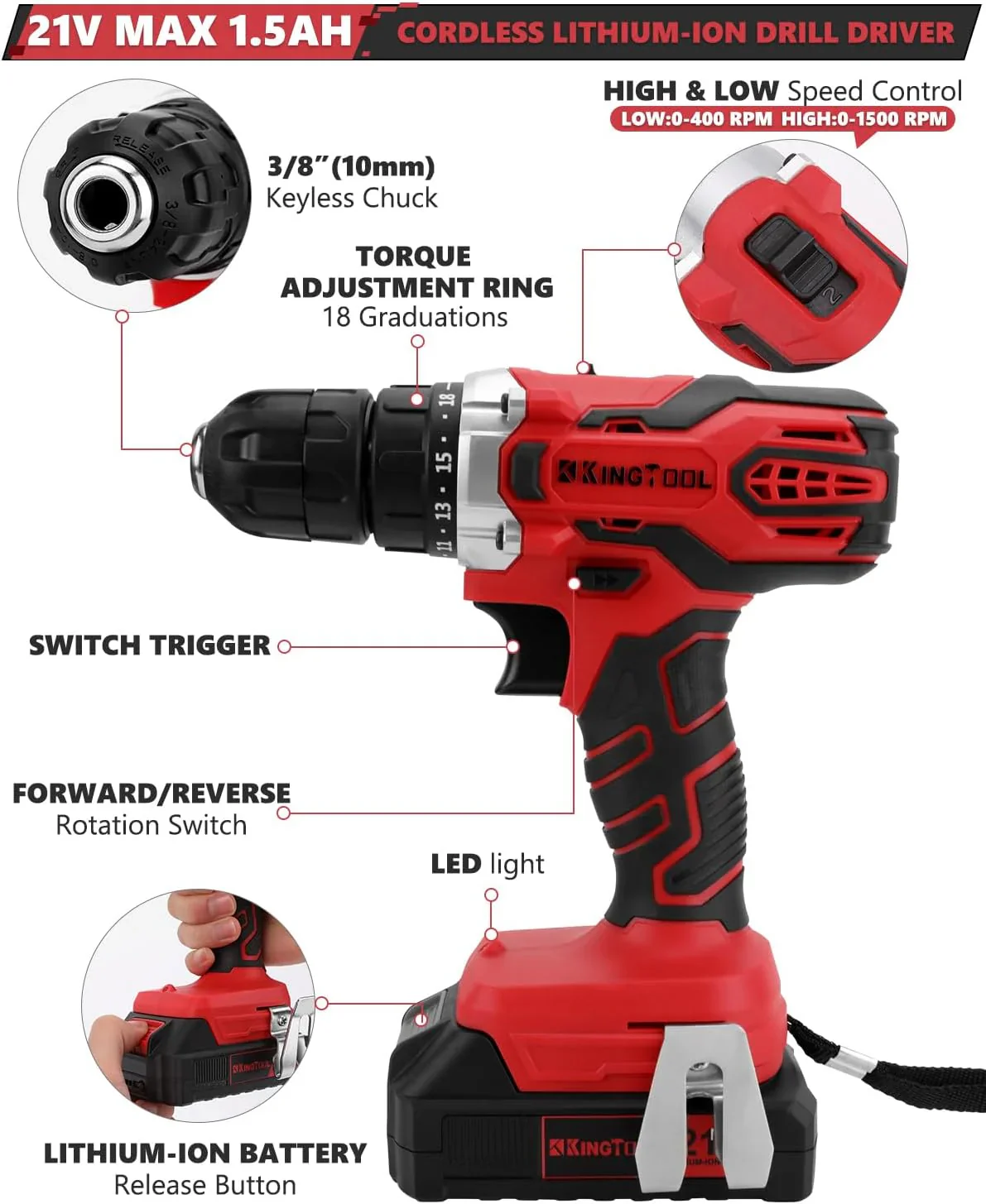 Home Tool Set Kit - 286 PCS Home Auto Repair Tool Kit with Rolling Tool Box, Mechanic Tool Sets with 21V Max Cordless Power drill, Perfect for Homeowner, Diyer, Handyman