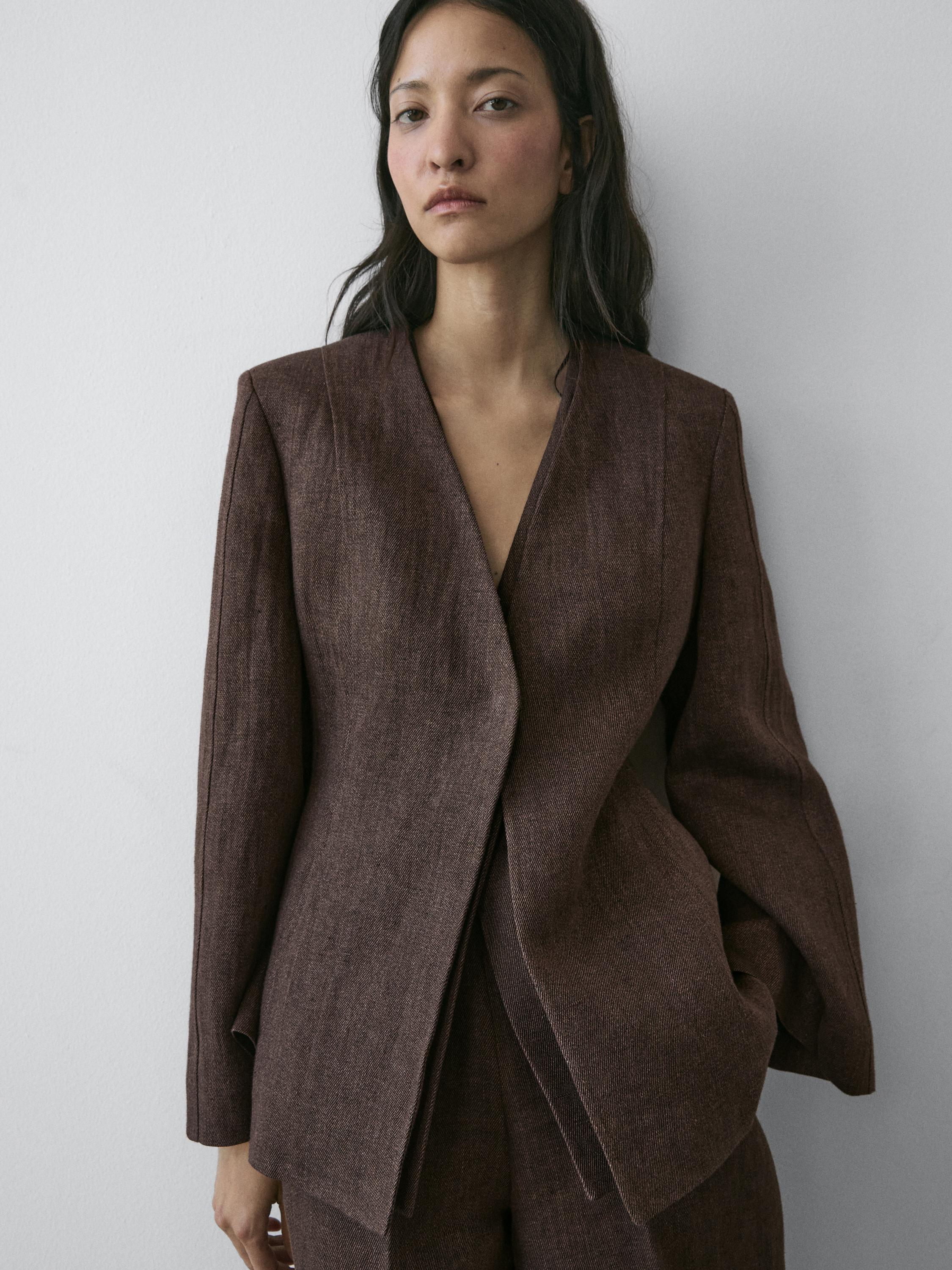Americana sin solapa 100% lino