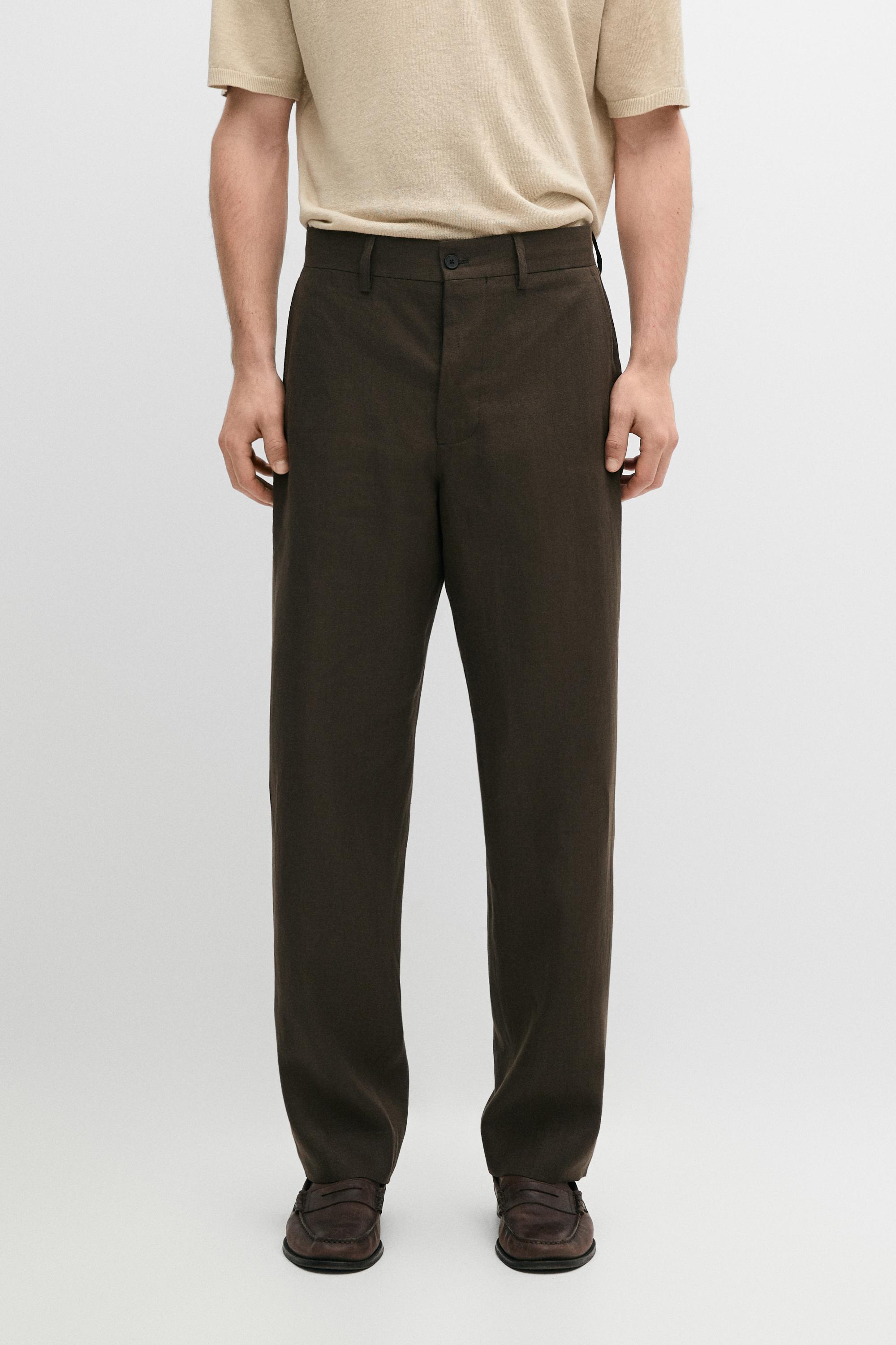 Pantalón traje lino