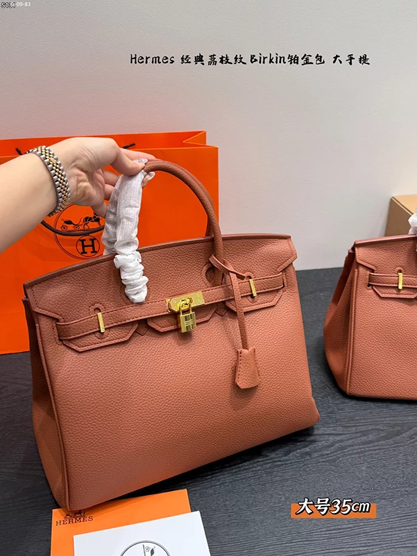 Genuine leather Big:13.8″ Medium:11.8″ Small:9.8″ (13Colors) Tote purse with bag charm BB-921997