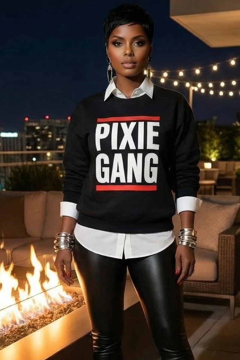 Pixie Gang Sweatshirt (Blk)