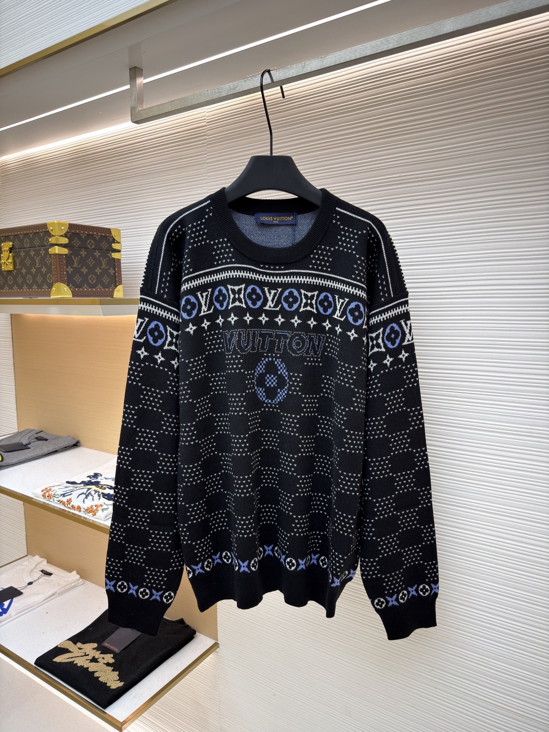 LV Jacquard knit sweater