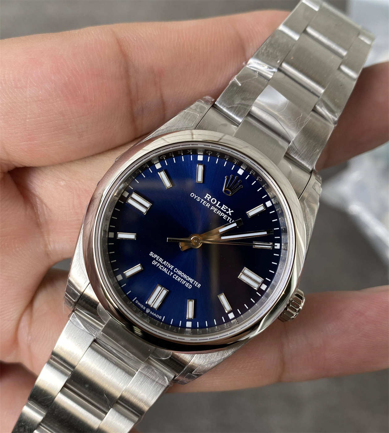 Rolex Oyster Perpetual 36 Blue Dial Replica – VS Factory 126000-0015 with Dandong 3230 Movement