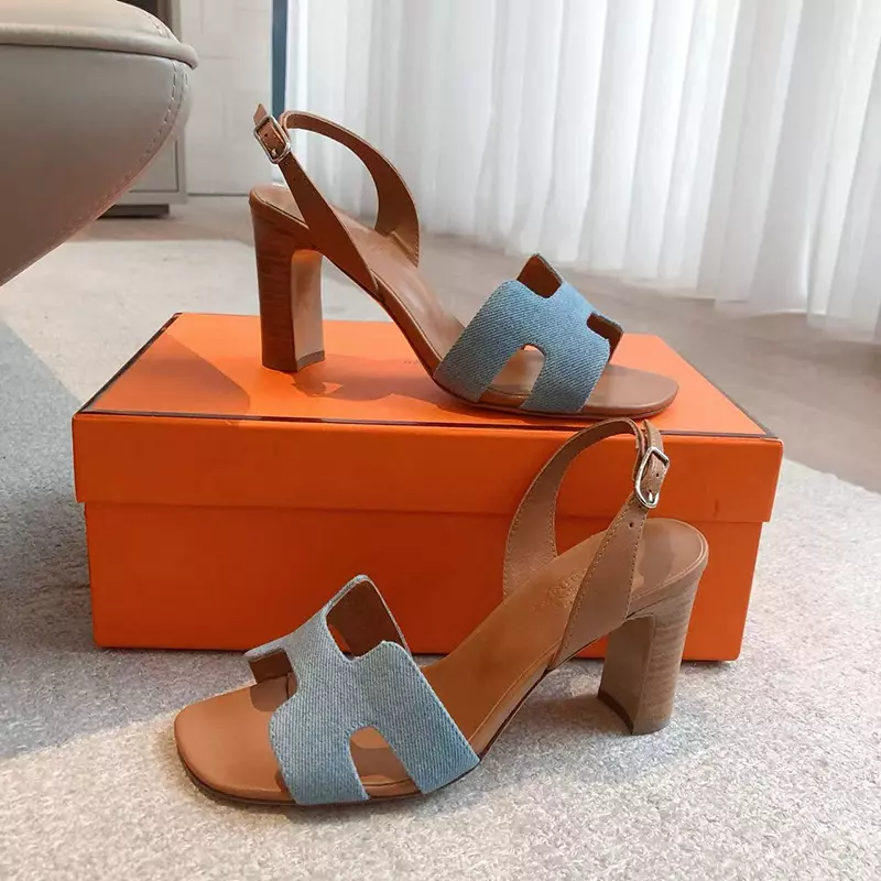 Fashion High Quality Real Leather High Heel Sandals LX-872316