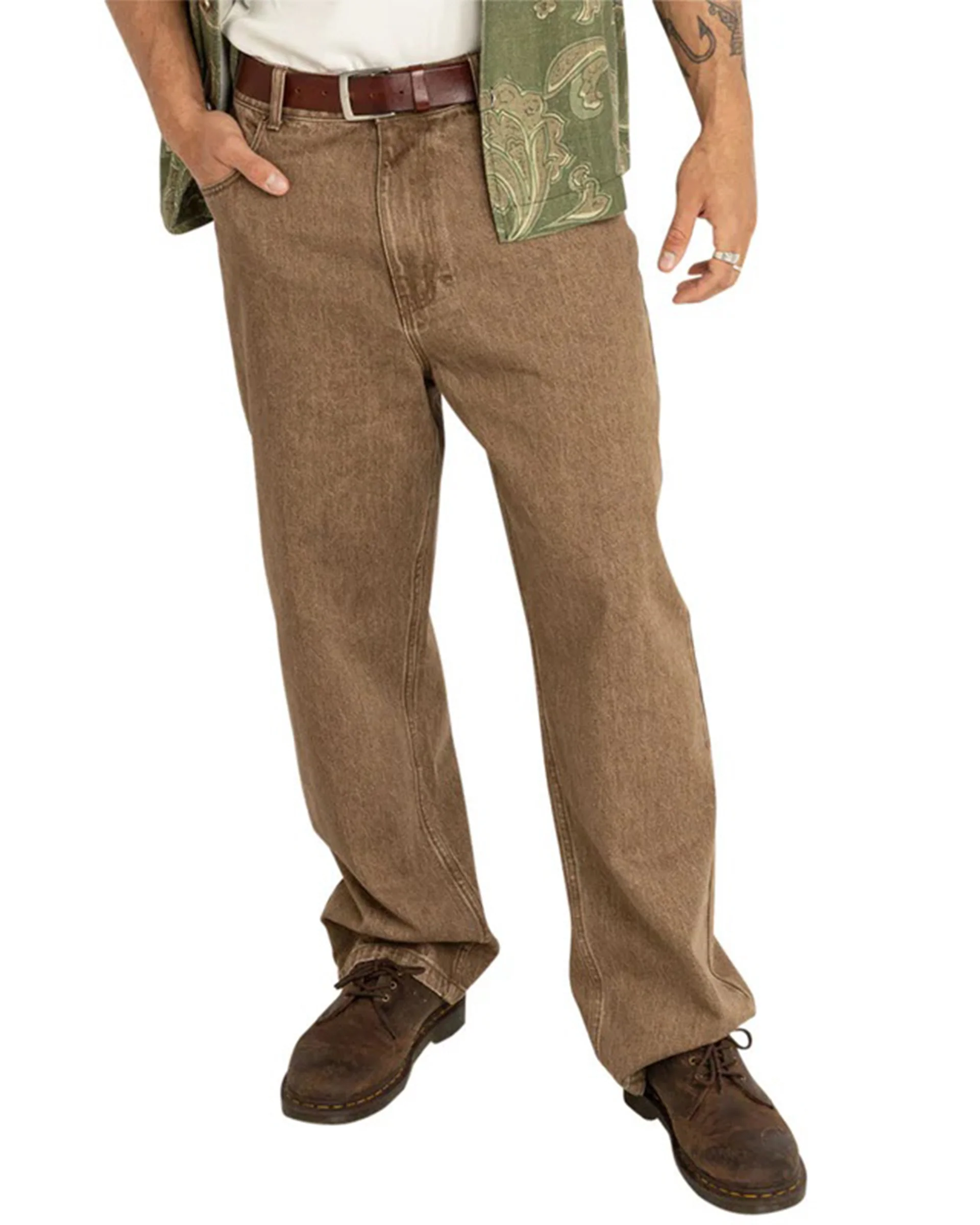 Subtle Baggy Jeans - Chai