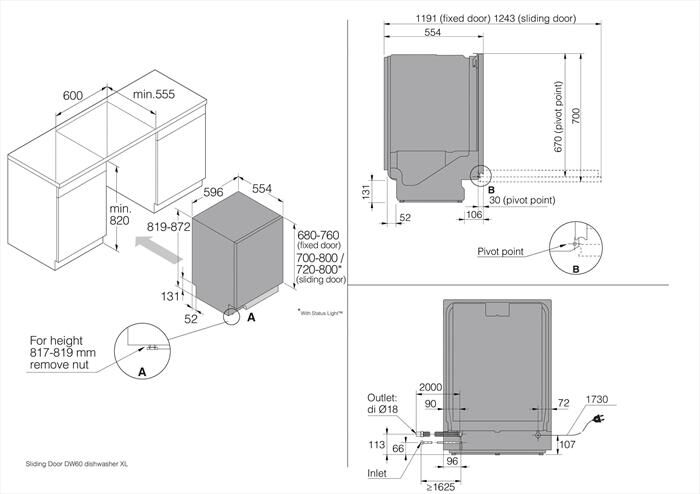 ASKO - Lavastoviglie DFI 545 V Classe A 14 coperti