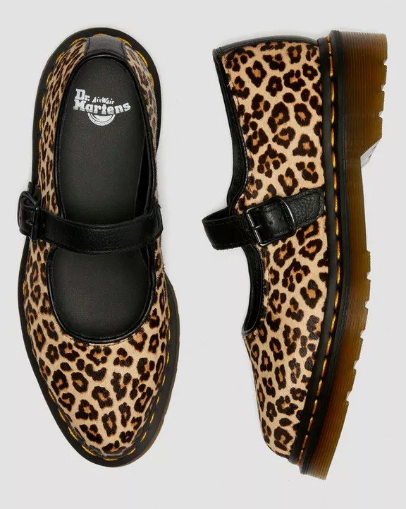 Elphie leopard Mary Jane shoes