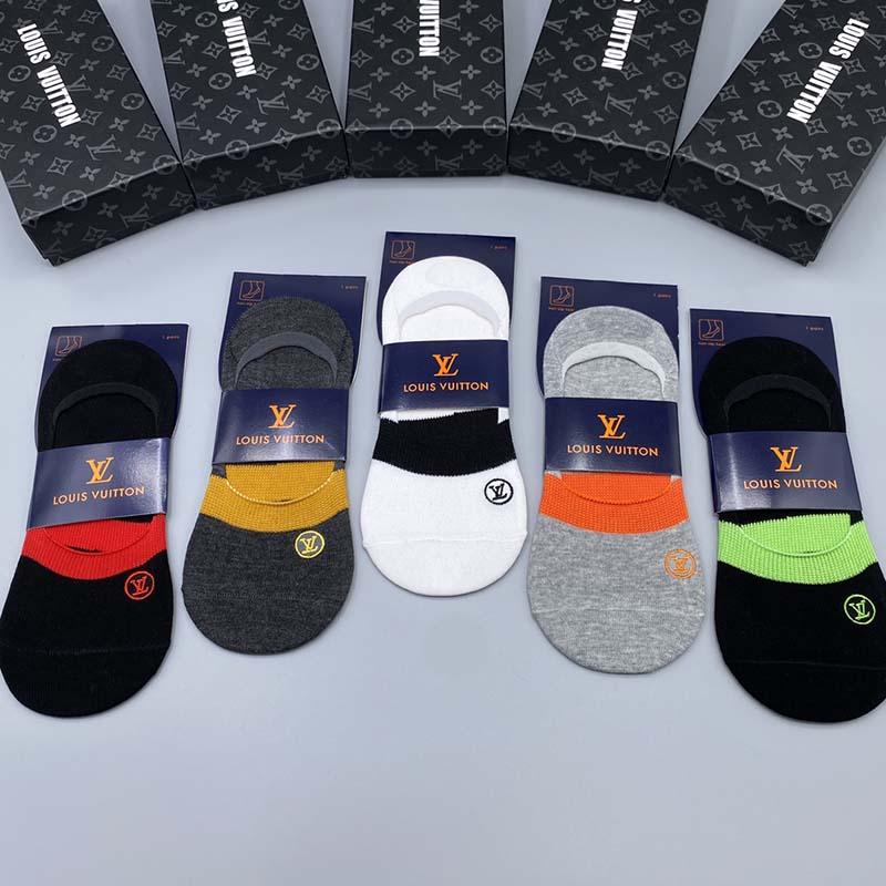Set of 5 Pairs of Cotton sweat-absorbent Ankle Socks WZ-924000230