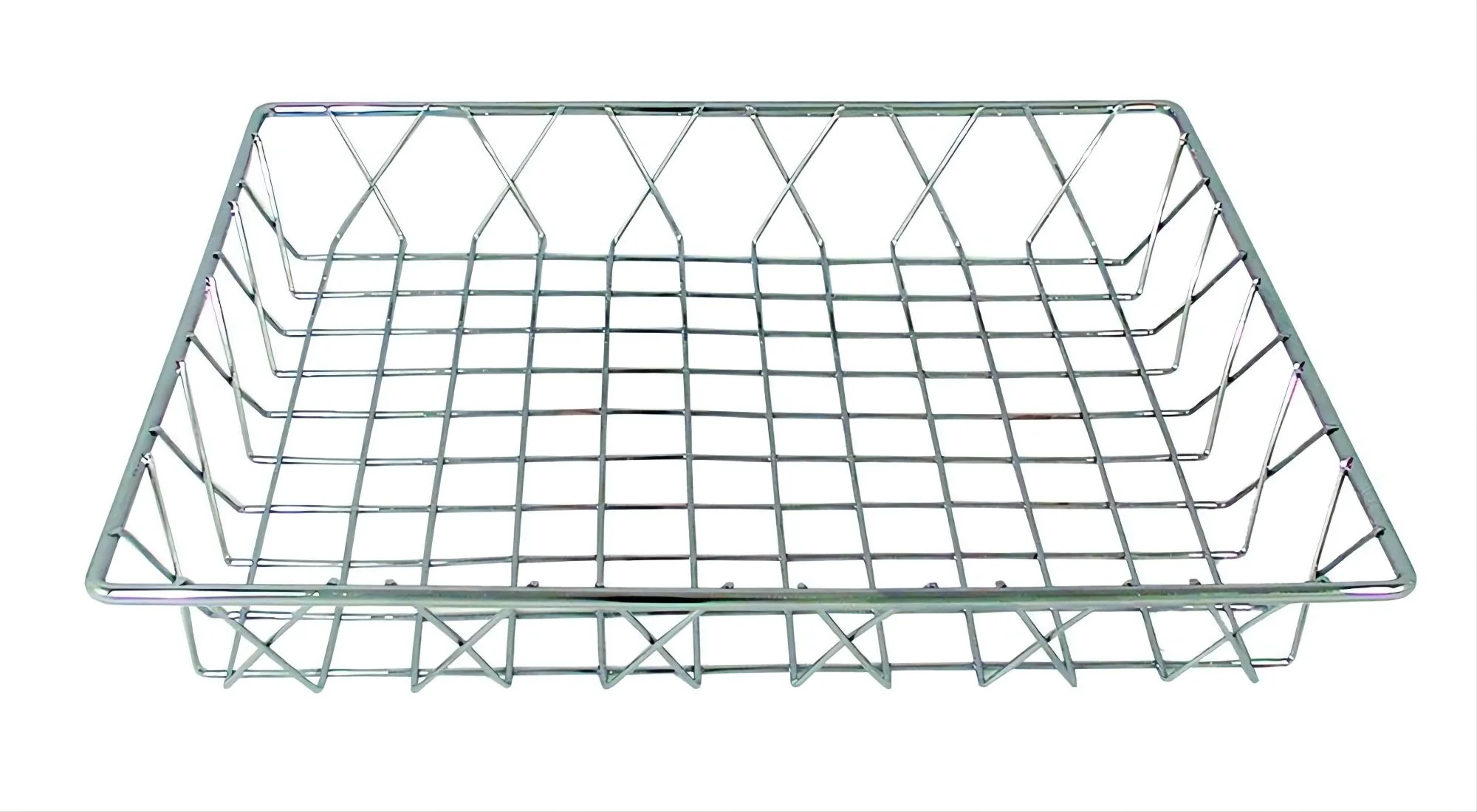 Commercial Chrome Plated Rectangular Pastry Wire Basket