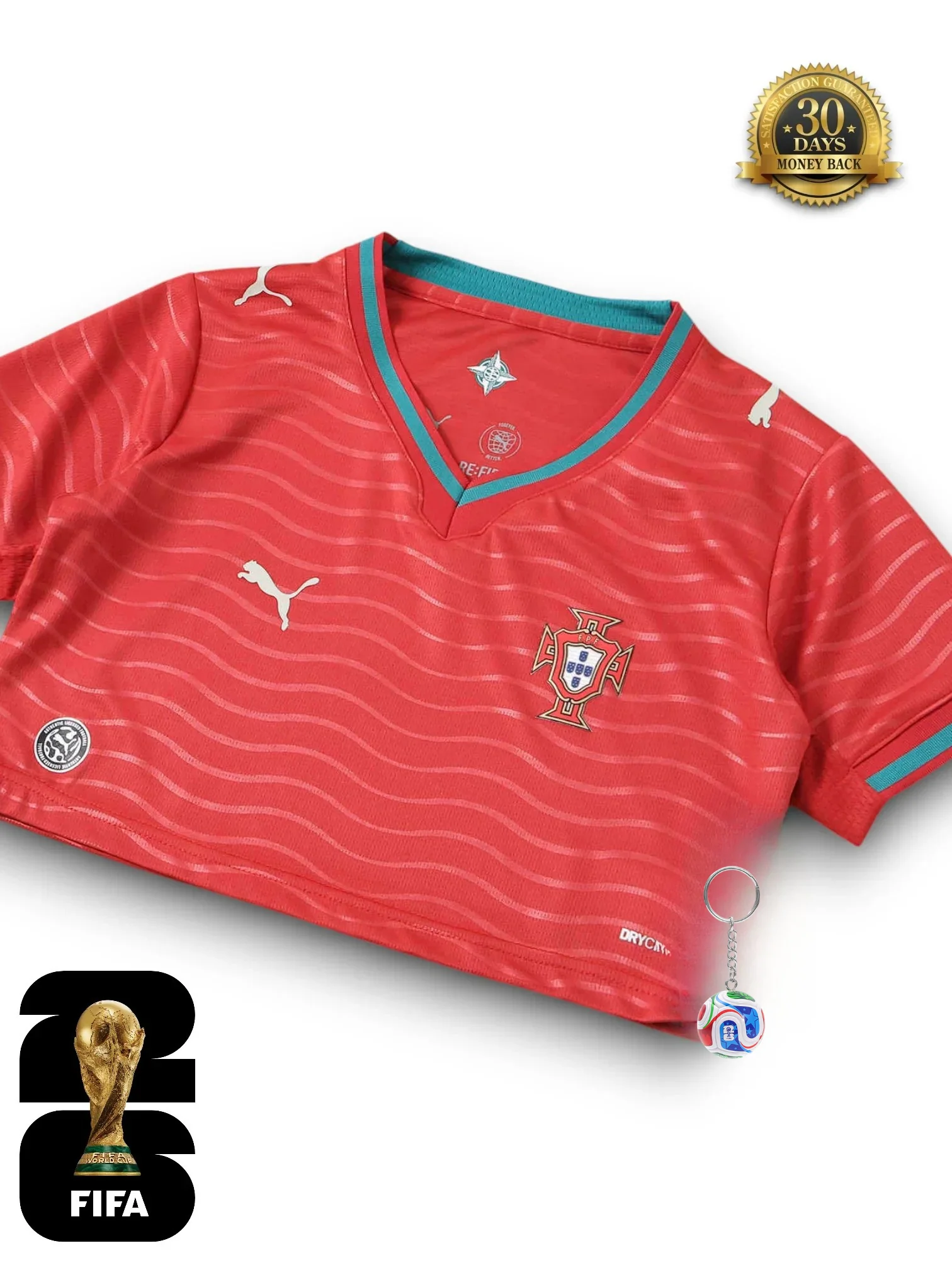 Portugal World Cup 2026 Cropped - Women's