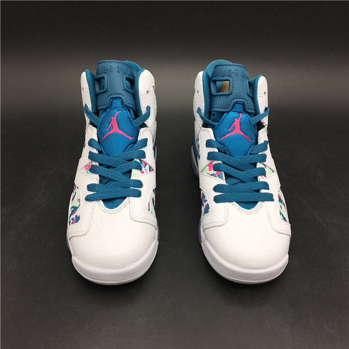 JRD 6 Retro White Laser Fuchsia Green Abyss 543390 153
