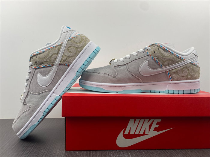 NK Dunk Low SE Barber Shop Grey DH7614-500