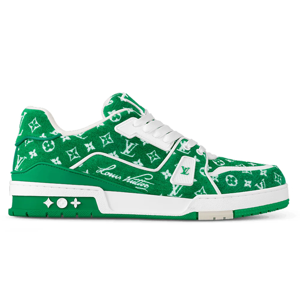 L.V  Trainer Sneaker ‘Green Monogram’
