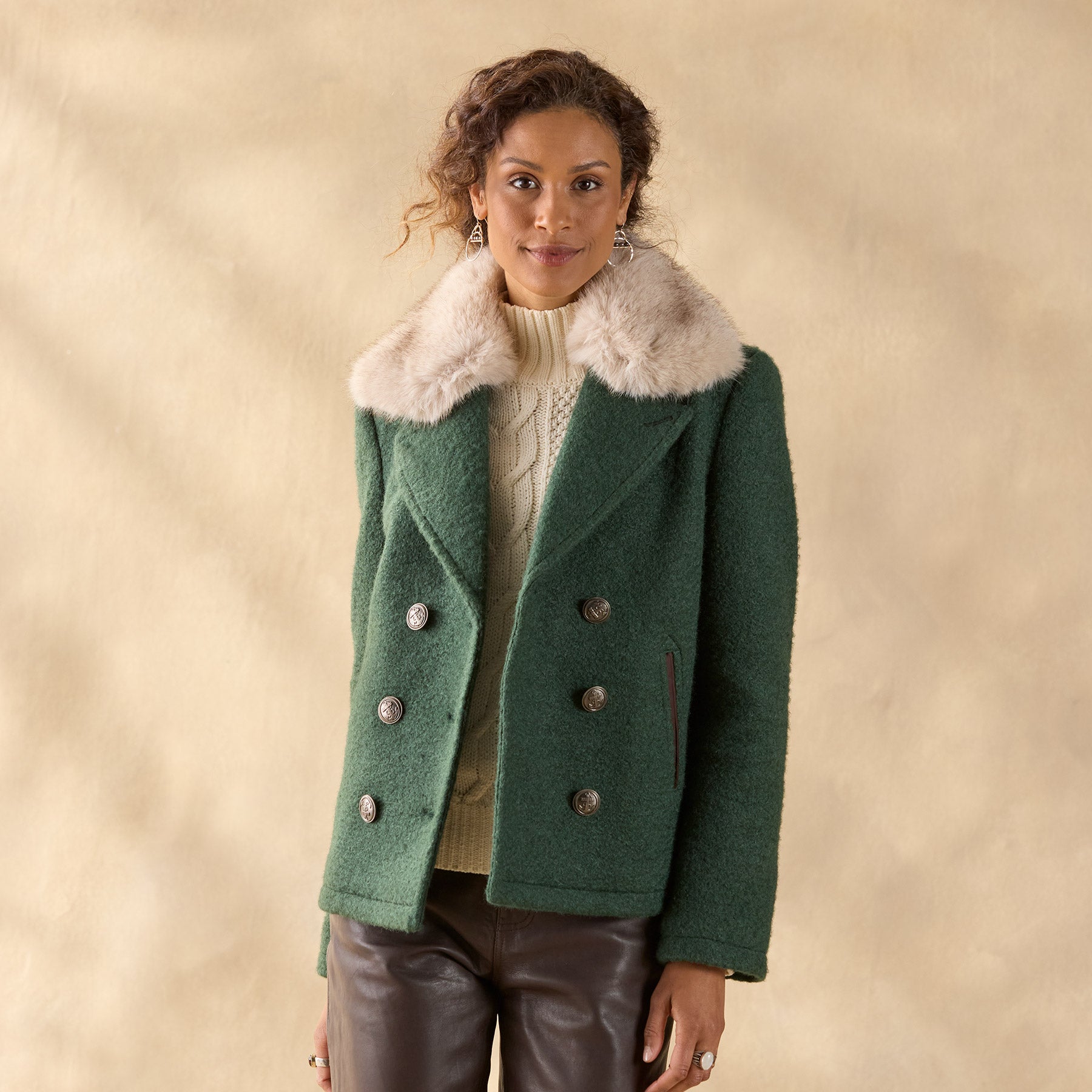 Alpenhorn Peacoat, Petite