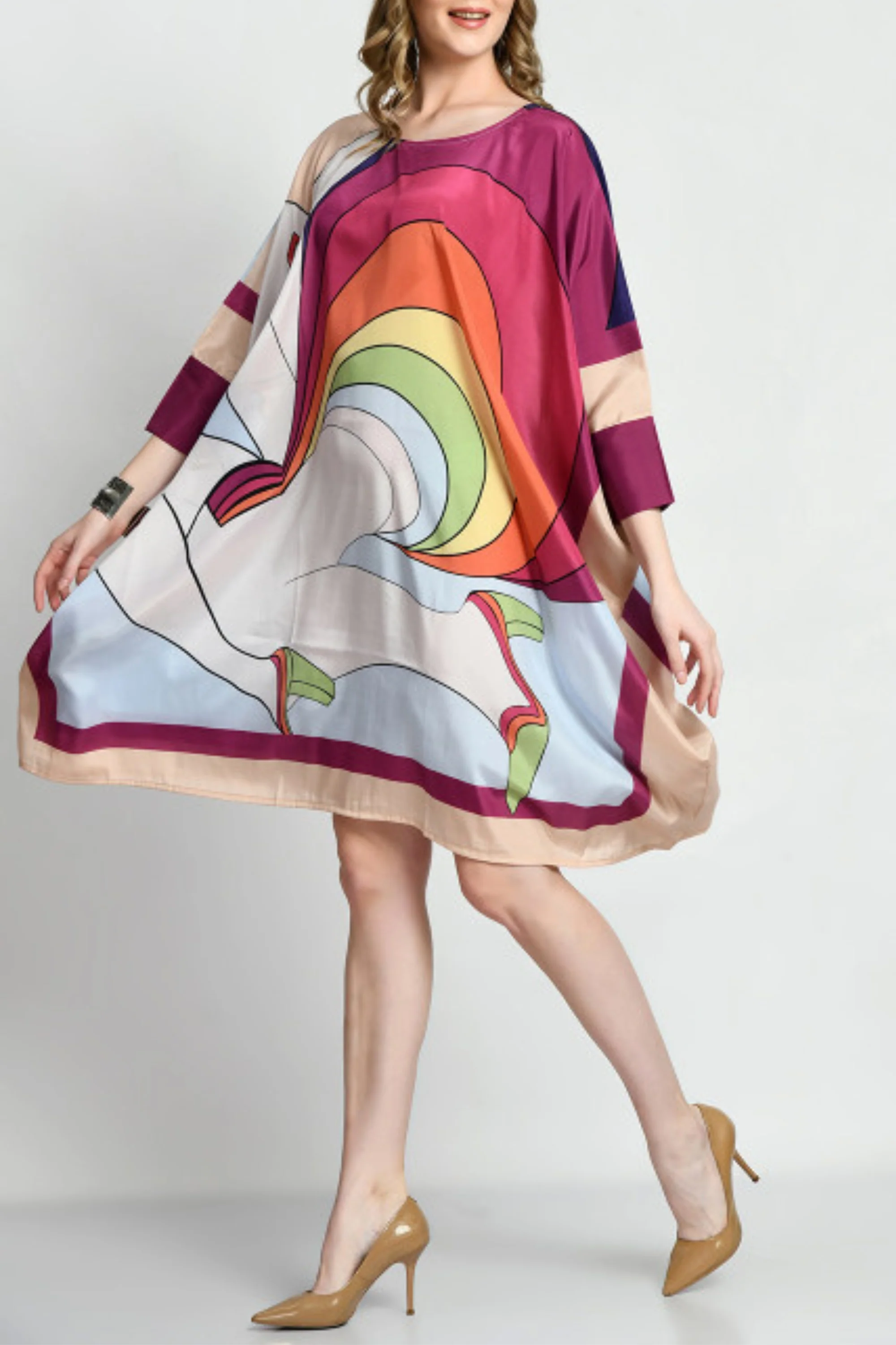 Rainbow Kaftan Dress