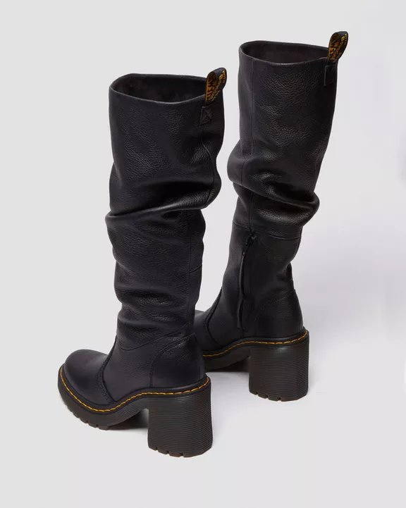 Kasey Virginia Leather Knee High Heeled Boots
