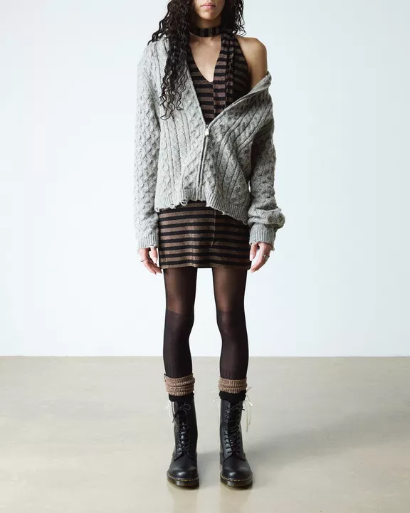 1490 Smooth Leather High Lace Up Boots