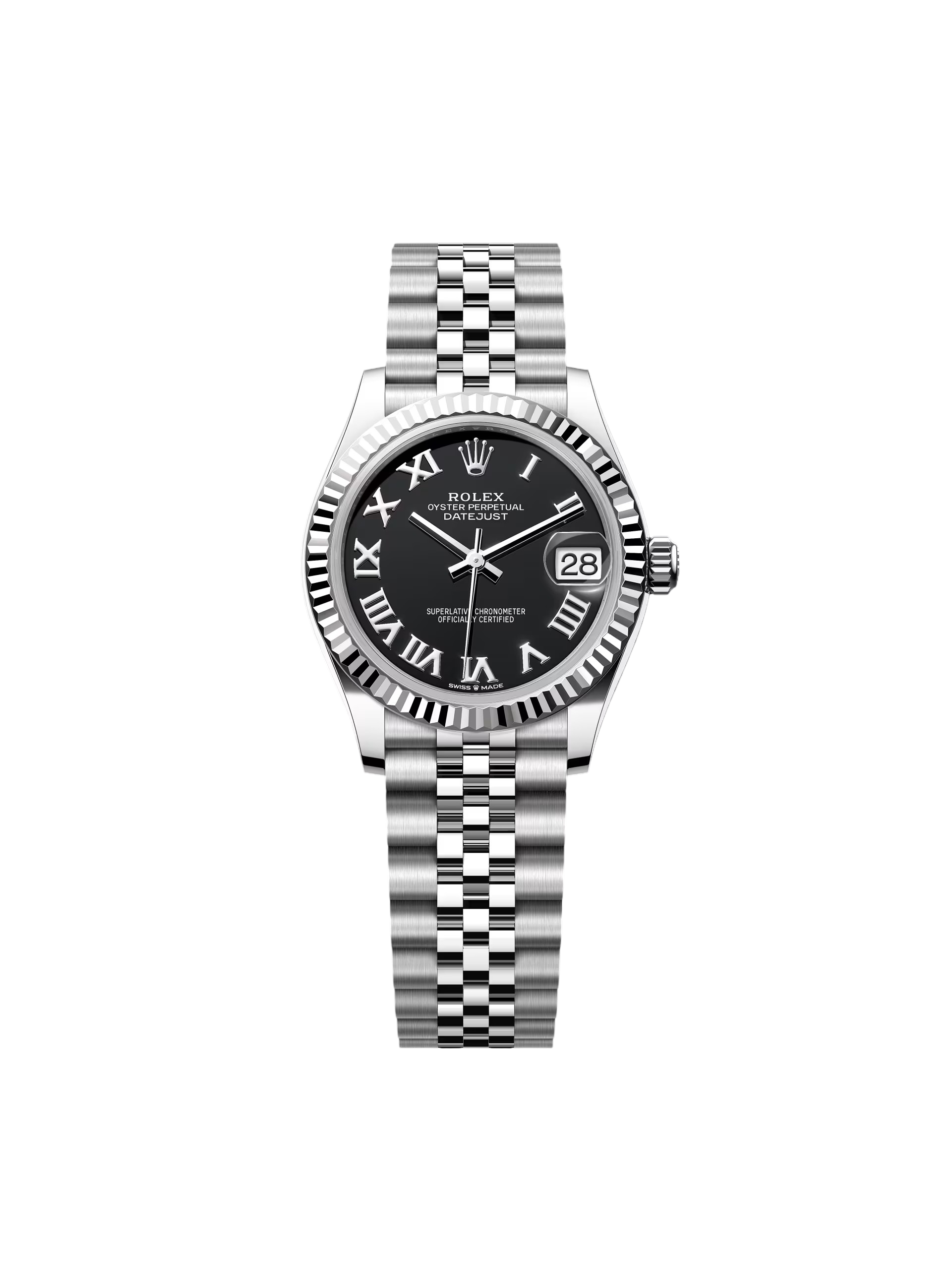 Rolex Datejust m278274-0001/0002 Bright Black Dial 31mm Oyster Bracelet