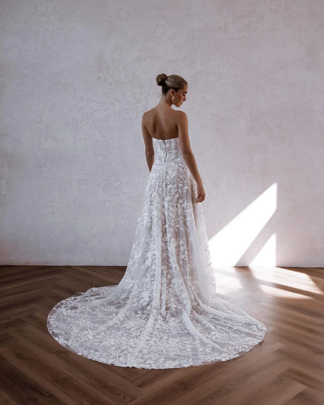 Fairy A Line Sweetheart Lace Wedding Dress with Appliques