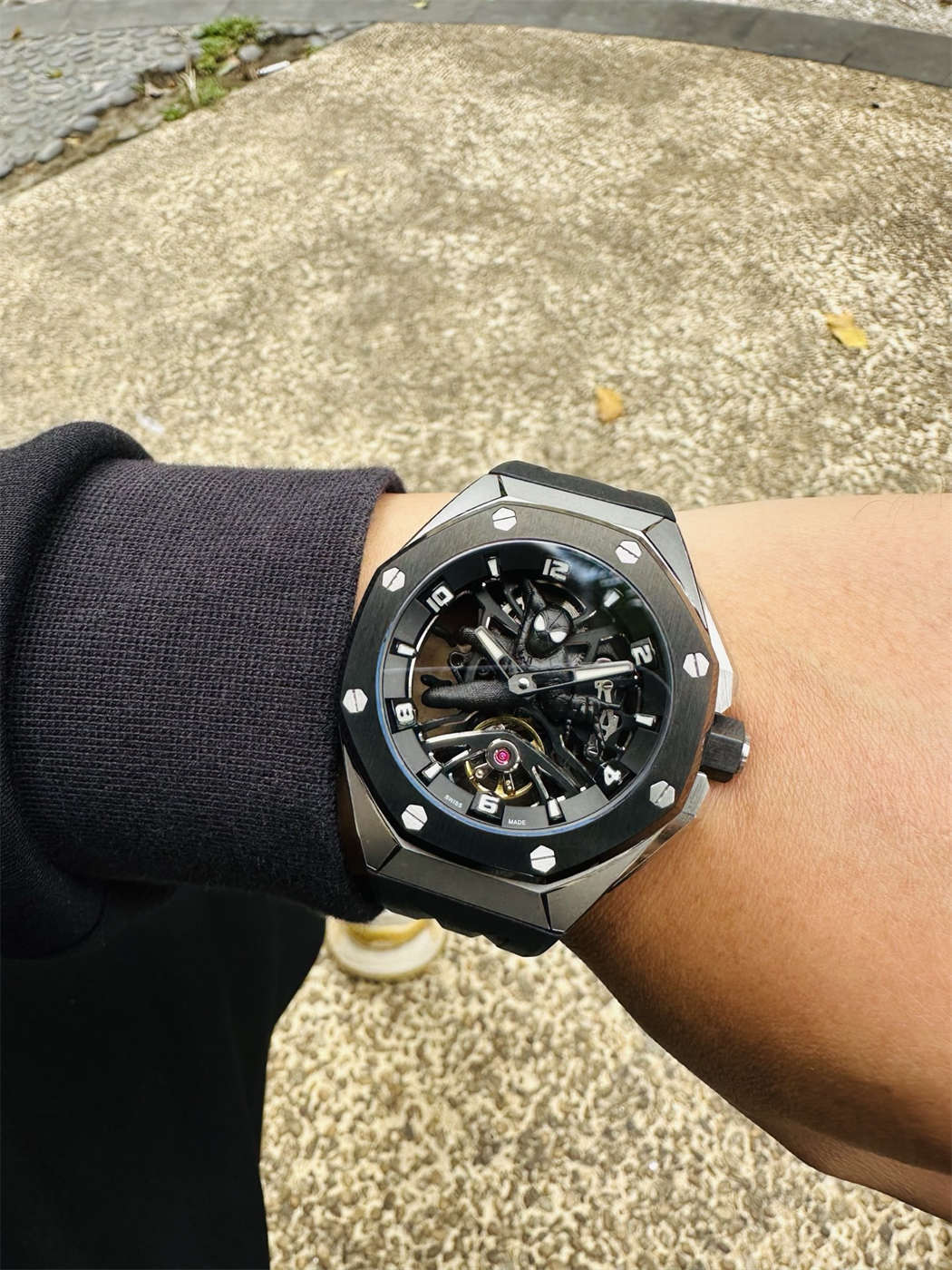 AP Royal Oak Concept Spiderman Replica – Black Ceramic Tourbillon Marvel Limited Edition