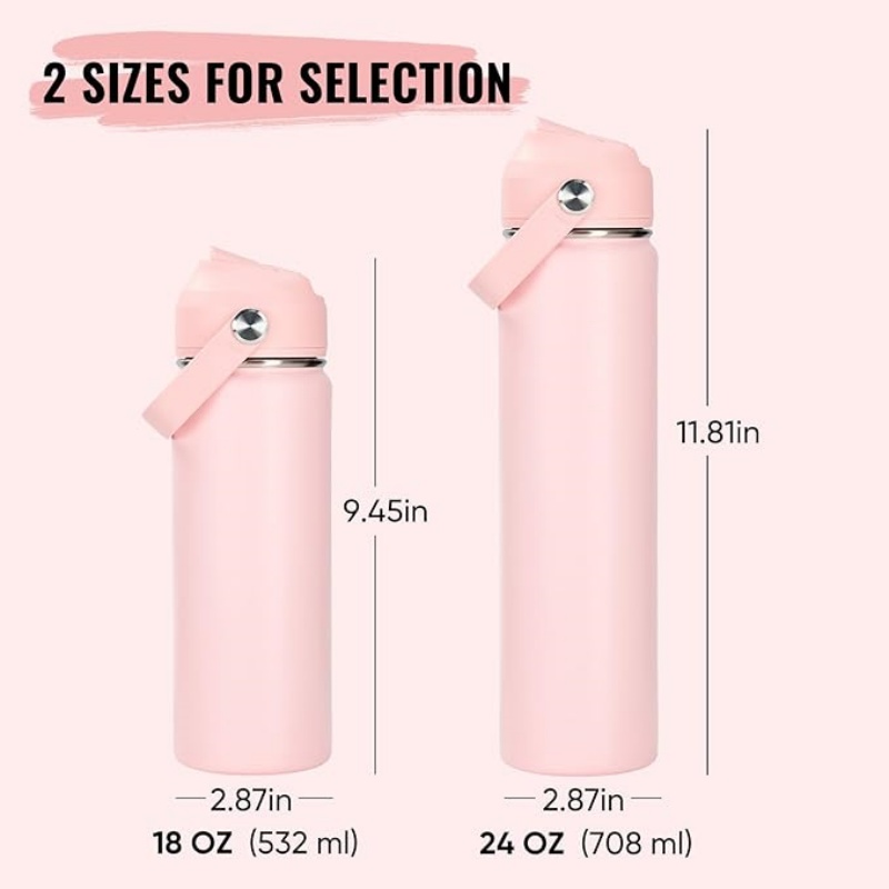 THERMOCLOUD 18oz Insulated Stainless Steel Water Bottle