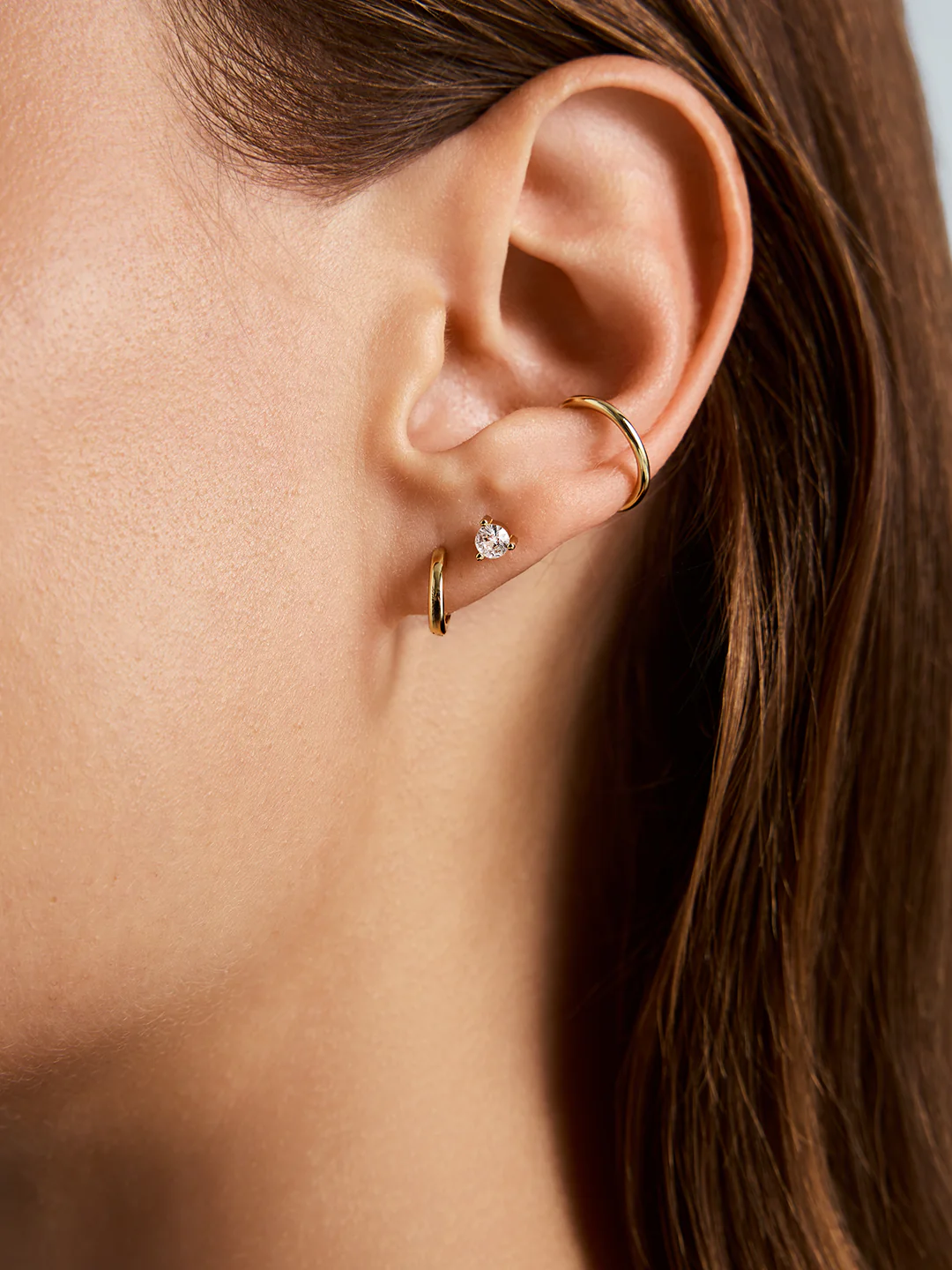 Silver Sapphire Flat Back Studs